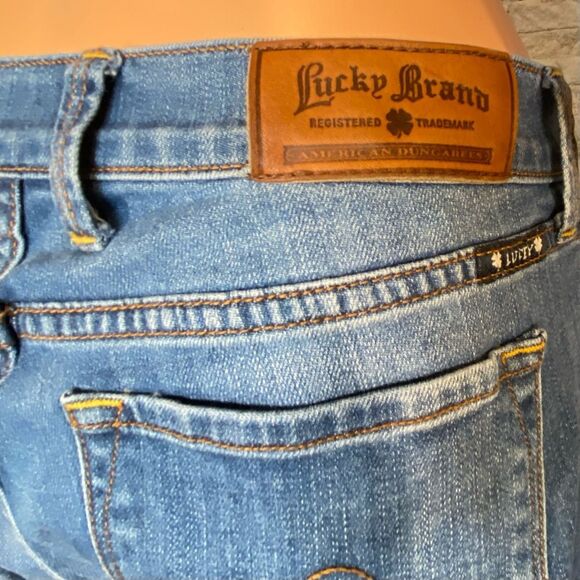 Lucky Brand Jeans Sofia Boot Cut Ombre Pattern Womens Size 8/29 Regular 5 Pocket - Picture 4 of 7